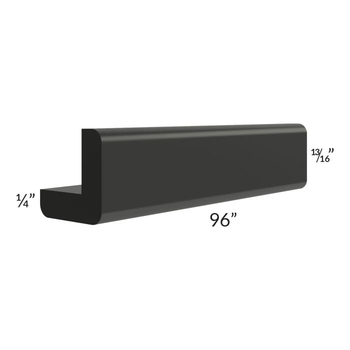 RTA Onyx Black Shaker 8' Outside Corner Molding