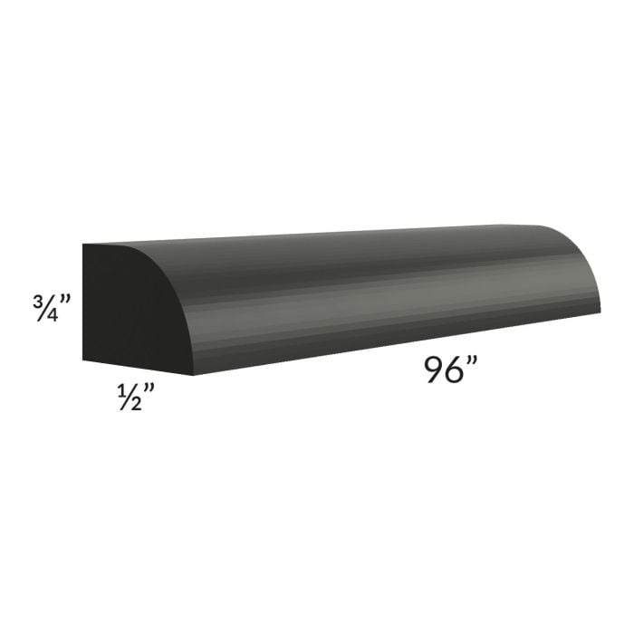 RTA Onyx Black Shaker 8' Shoe Molding