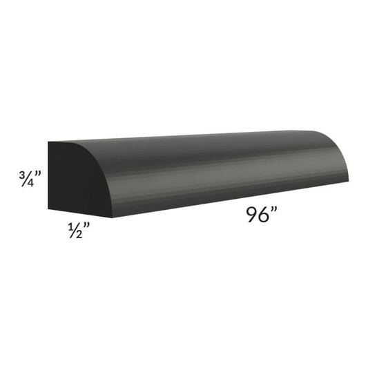 RTA Onyx Black Shaker 8' Shoe Molding