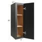 RTA Onyx Black Shaker 9" x 30" Wall Cabinet