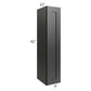 RTA Onyx Black Shaker 9" x 42" Wall Cabinet with 2 Decorative End Panels