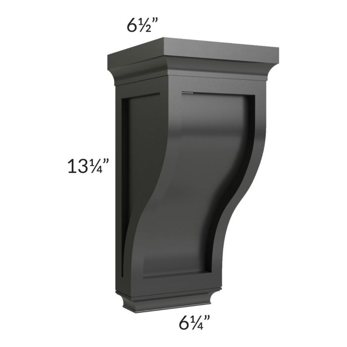 RTA Onyx Black Shaker Large Corbel