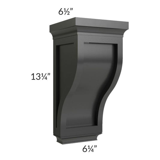 RTA Onyx Black Shaker Large Corbel