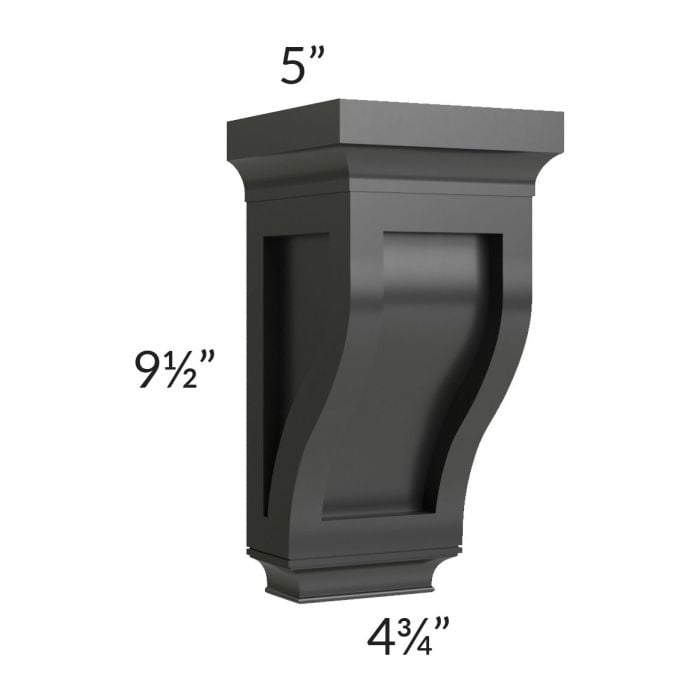 RTA Onyx Black Shaker Small Corbel