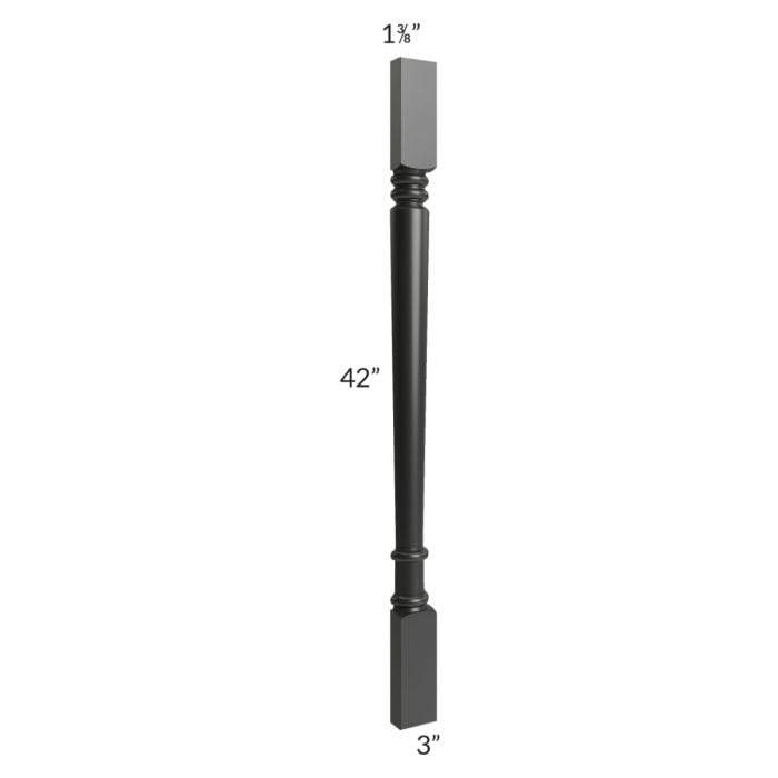 RTA Onyx Black Shaker Split Corner Decorative Leg