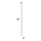 RTA Pearl White 3" x 42" Wall Filler