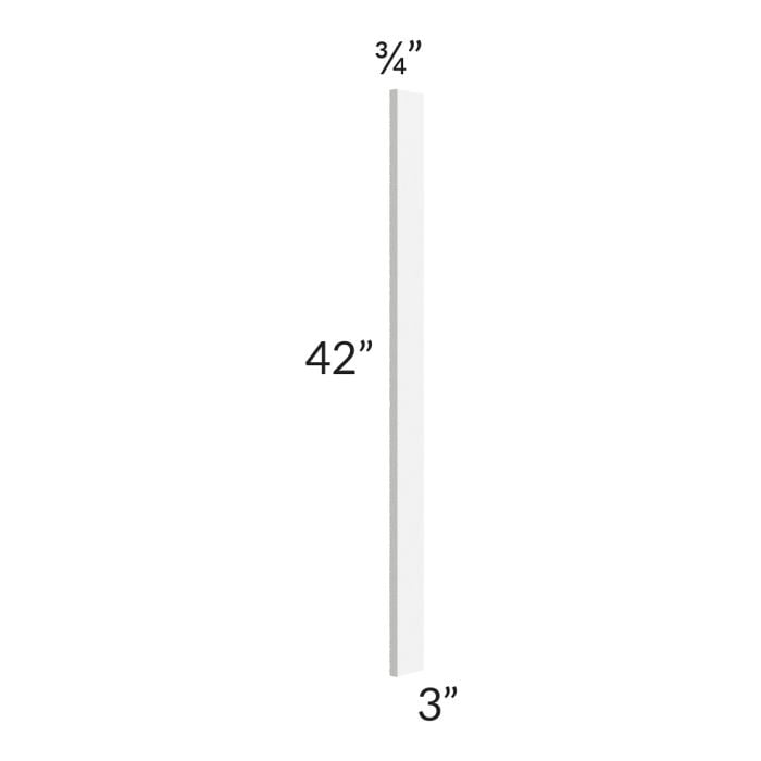 RTA Pearl White 3" x 42" Wall Filler