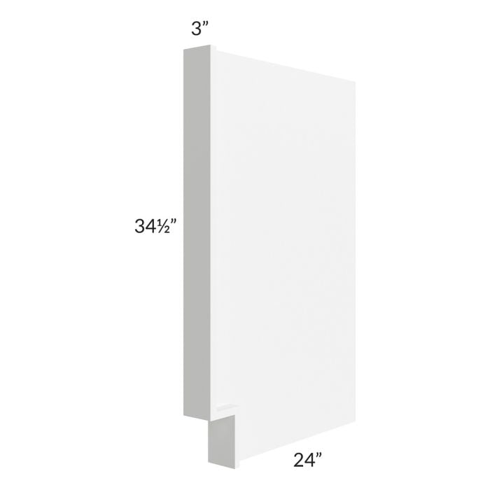 RTA Pearl White Base End Panel / Appliance End Panel