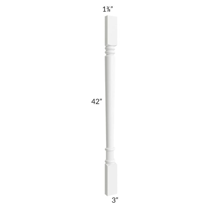 RTA Pearl White Split Corner Decorative Leg