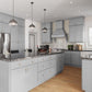 RTA Pewter Grey Shaker 15" x 96" Wall Pantry