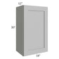 RTA Pewter Grey Shaker 18" x 30" Wall Cabinet with Glass Door