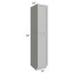 RTA Pewter Grey Shaker 18" x 96" Wall Pantry
