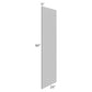 RTA Pewter Grey Shaker 24" x 84" Refrigerator End Panel - Cut in Half