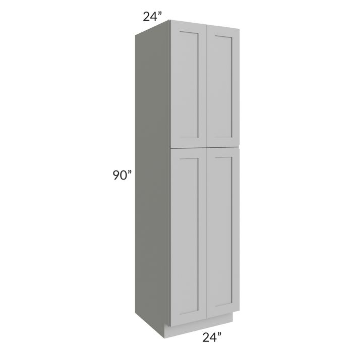 RTA Pewter Grey Shaker 24" x 90" Wall Pantry
