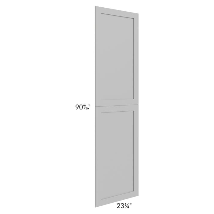 RTA Pewter Grey Shaker 24" x 96" Decorative Panel for a 24" x 96" Wall Pantry