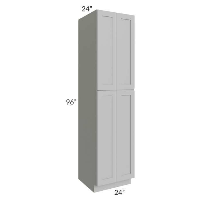 RTA Pewter Grey Shaker 24" x 96" Wall Pantry