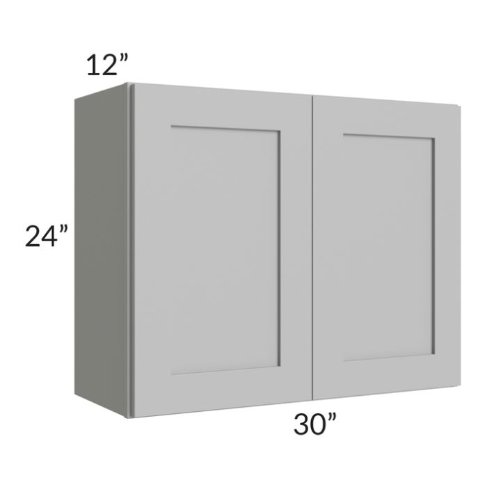 RTA Pewter Grey Shaker 30" x 24" Wall Cabinet