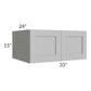 RTA Pewter Grey Shaker 33" x 15" x 24" Wall Cabinet