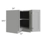 RTA Pewter Grey Shaker 36" Lazy Susan Base Cabinet