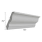 RTA Pewter Grey Shaker 96" Crown Molding - Cut Molding in Half (Two 4ft Sections)