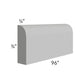 RTA Pewter Grey Shaker 96" Scribe Molding - Cut Molding into a 5ft and 3 ft Section