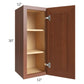 RTA Phoenix Caramel Glaze 12" x 30" Wall Cabinet with 1 Decorative End Panel