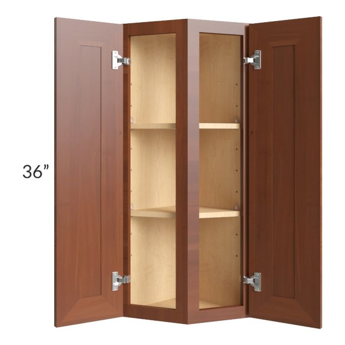 RTA Phoenix Caramel Glaze 12" x 36" Wall End Cabinet