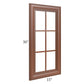 RTA Phoenix Caramel Glaze 15" x 30" Mullion Glass Door Only (can be used with a 24" x 30" corner cabinet)