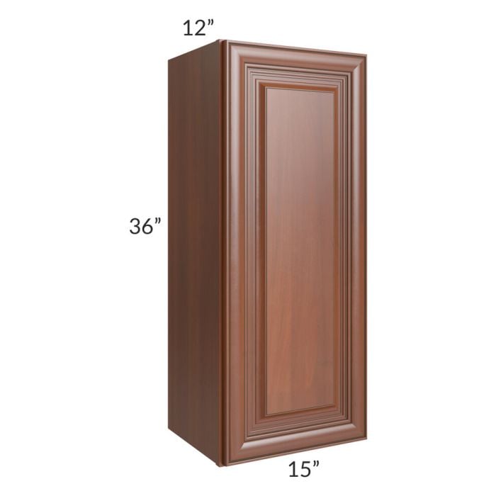 RTA Phoenix Caramel Glaze 15" x 36" Wall Cabinet