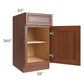RTA Phoenix Caramel Glaze 18" Base Cabinet with 1 Roll Out Tray