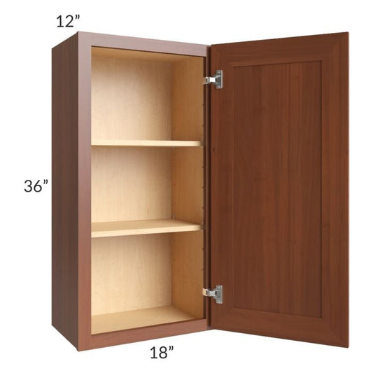 RTA Phoenix Caramel Glaze 18" x 36" Wall Cabinet with 2 Decorative End Panels