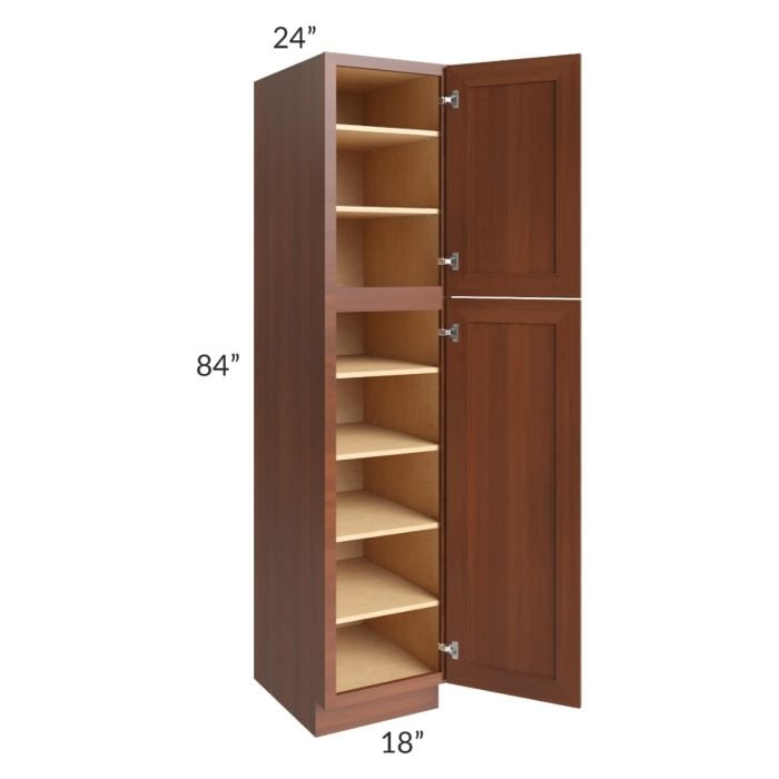 RTA Phoenix Caramel Glaze 18" x 84" Wall Pantry