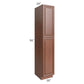 RTA Phoenix Caramel Glaze 18" x 96" Wall Pantry with 1 Decorative End Panel and 1 Roll Out Tray