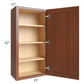 RTA Phoenix Caramel Glaze 21" x 42" Wall Cabinet with Mullion Glass Door (Textured Glass Included)