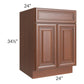 RTA Phoenix Caramel Glaze 24" Sink Base Cabinet