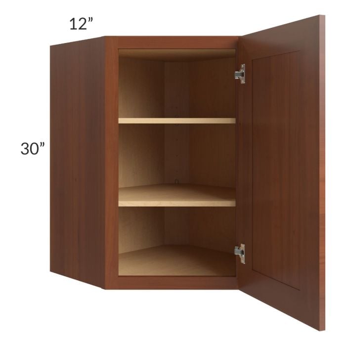 RTA Phoenix Caramel Glaze 24" x 30" Wall Diagonal Corner Cabinet
