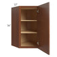 RTA Phoenix Caramel Glaze 24" x 36" Wall Diagonal Corner Cabinet with 2 Decorative End Panels