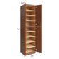 RTA Phoenix Caramel Glaze 24" x 96" Wall Pantry with 2 Roll Out Trays