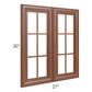 RTA Phoenix Caramel Glaze 27" x 30" Mullion Glass Doors Only