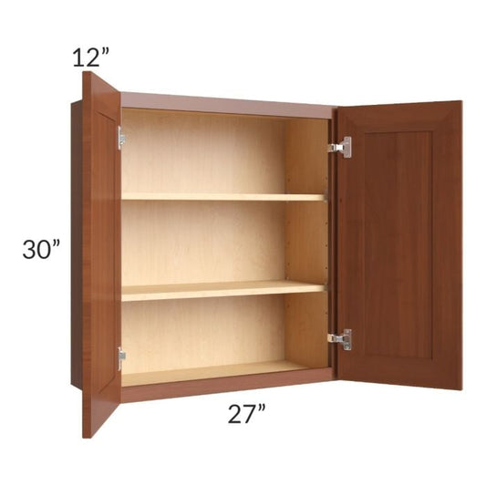 RTA Phoenix Caramel Glaze 27" x 30" Wall Cabinet