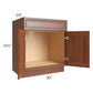 RTA Phoenix Caramel Glaze 30" Sink Base Cabinet with 1 Decorative End Panel