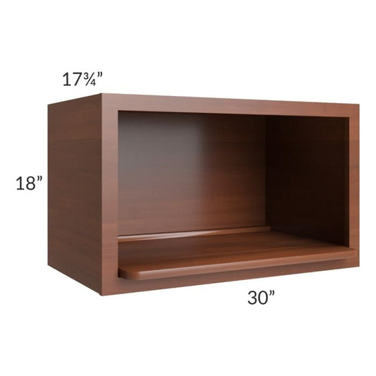 RTA Phoenix Caramel Glaze 30" x 18" Microwave Wall Cabinet