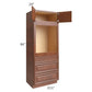 RTA Phoenix Caramel Glaze 31.5" x 84" Oven Cabinet with 1 Decorative End Panel