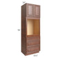 RTA Phoenix Caramel Glaze 31.5" x 96" Oven Cabinet with 1 Decorative End Panel
