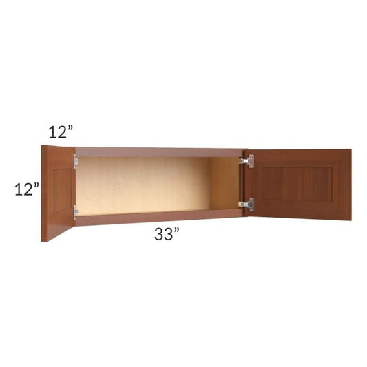 RTA Phoenix Caramel Glaze 33" x 12" Wall Cabinet
