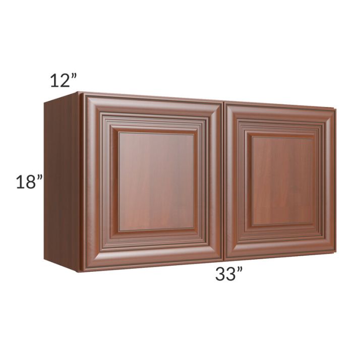 RTA Phoenix Caramel Glaze 33" x 18" Wall Cabinet