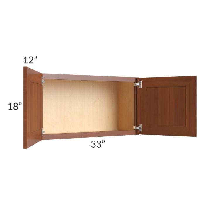 RTA Phoenix Caramel Glaze 33" x 18" Wall Cabinet