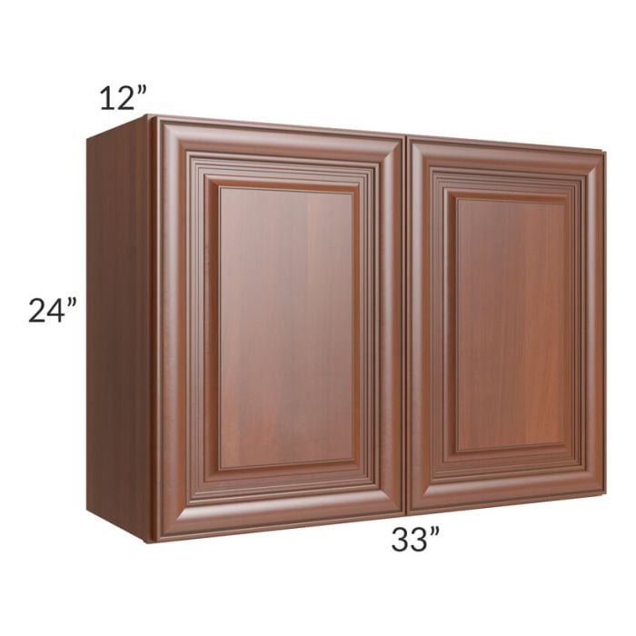 RTA Phoenix Caramel Glaze 33" x 24" Wall Cabinet