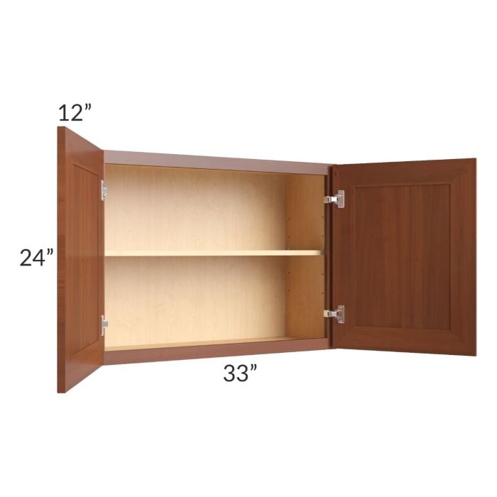 RTA Phoenix Caramel Glaze 33" x 24" Wall Cabinet