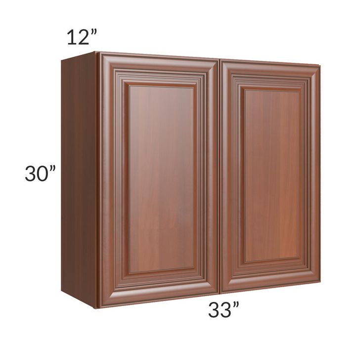 RTA Phoenix Caramel Glaze 33" x 30" Wall Cabinet